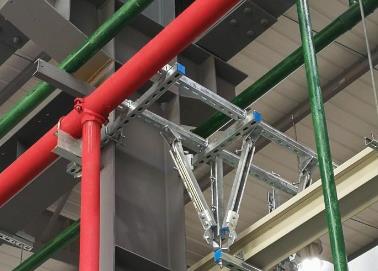 郊区该抗震支架的整体式支吊架结构协调性好